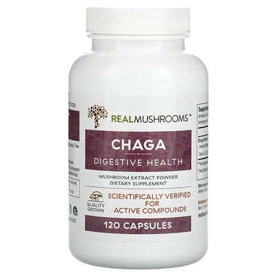 

Real Mushrooms Chaga Digestive Health 120 Capsule