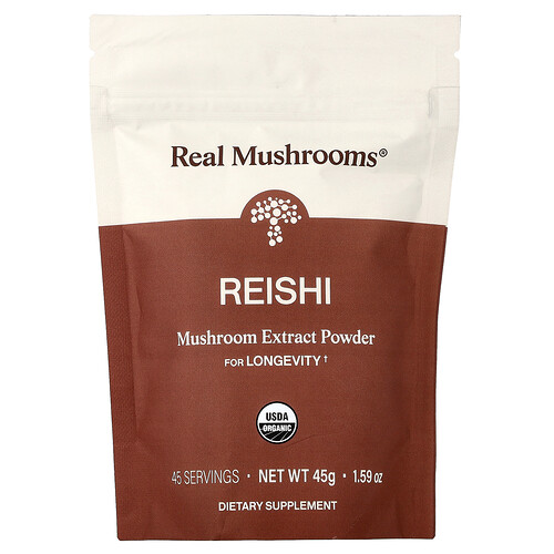 Real Mushrooms, Reishi, Mushroom Extract Powder, 1.59 oz (45 g)