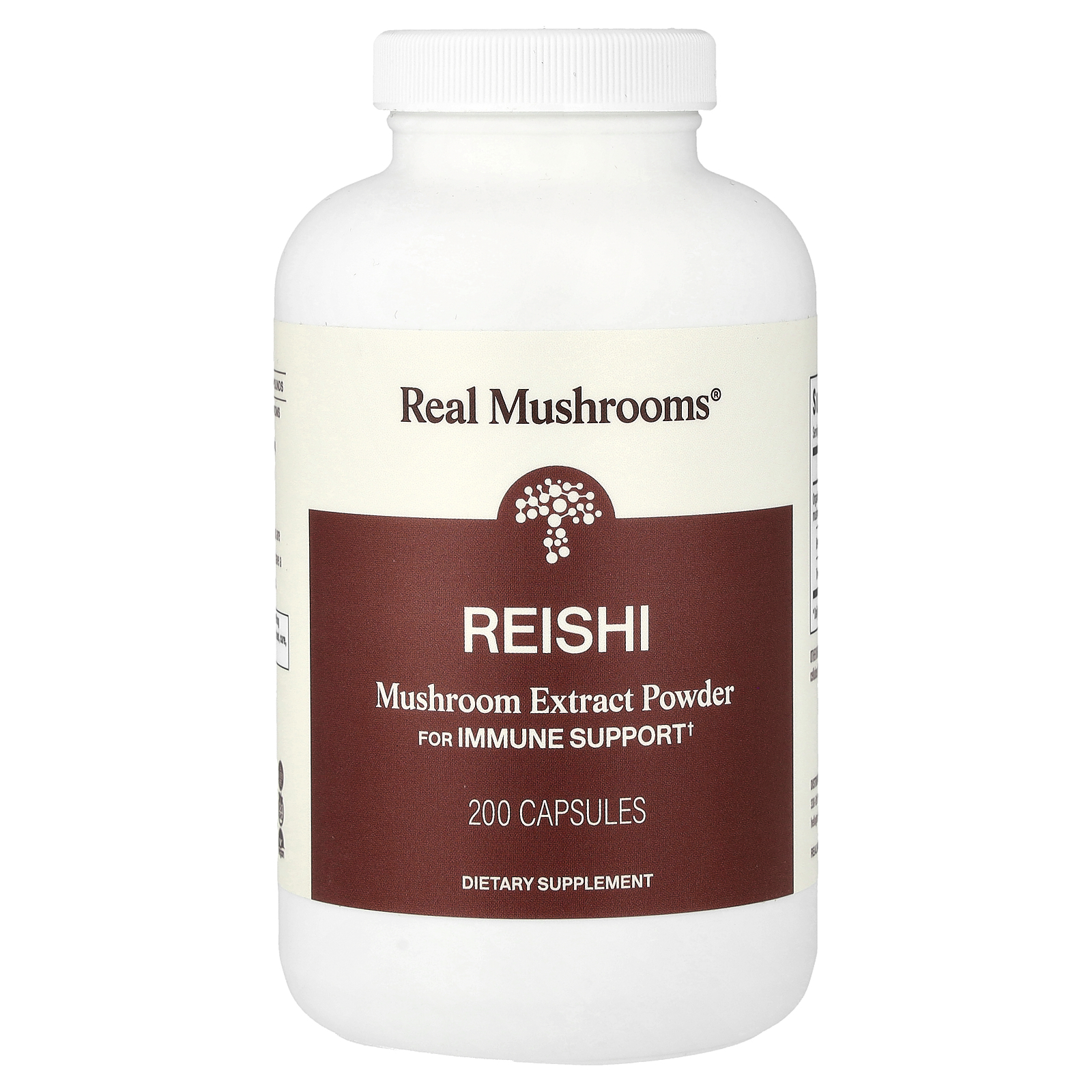 Reishi, Mushroom Extract Powder, 200 Capsules