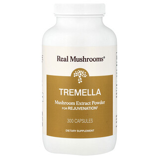 Real Mushrooms, Tremella, Mushroom Extract Powder, 300 Capsules