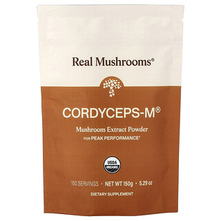 Real Mushrooms, Cordyceps-M®, Organic Mushroom Extract Powder, 5.29 oz (150 g)