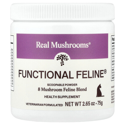 Real Mushrooms, Functional Feline®, For Cats, 2.65 oz (75 g)