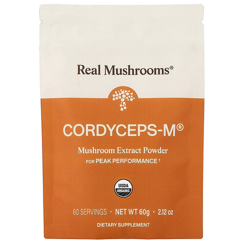Real Mushrooms, Cordyceps-M®, Mushroom Extract Powder, Pilzextraktpulver, 60 g