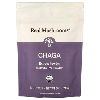 Real Mushrooms, Chaga Extract Powder, 2.12 oz (60 g)