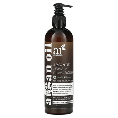 

artnaturals Argan Oil Leave-In Conditioner For Dry Damaged Brittle Hair 12 fl oz (355 ml)
