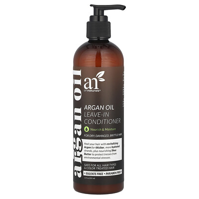 artnaturals  Argan Oil Leave-In Conditioner  For Dry  Damaged  Brittle Hair  12 fl oz (355 ml)