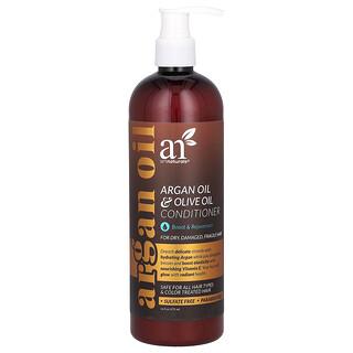 artnaturals, Acondicionador de aceite de argán y aceite de oliva, Potencia y rejuvenecimiento, 473 ml (16 oz. Líq.)