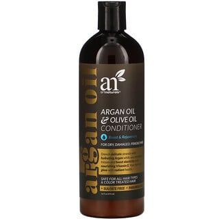 Artnaturals, 摩洛哥堅果油 + 橄欖油護髮素，加強修護髮質，16 液量盎司（473 毫升）