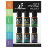 Artnaturals, Top 6 Essential Oils Set, 6 Piece Set, .33 fl oz (10 ml) Each