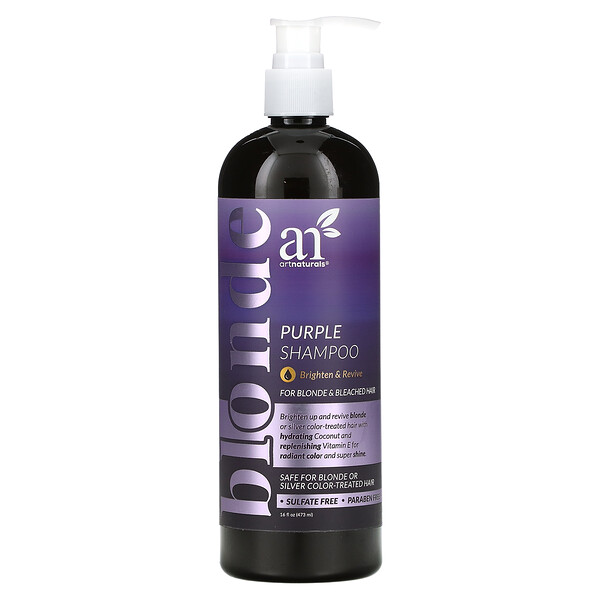 artnaturals‏, Purple Shampoo, For Blonde & Bleached Hair, 16 fl oz (473 ml)