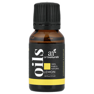artnaturals, Pure & Natural Essential Oil, Lemon, 0.50 fl oz (15 ml)