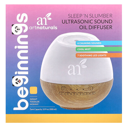 Artnaturals Beginnings, Sleep 'N Slumber Ultrasonic Sound Oil Diffuser, 1 Diffuser