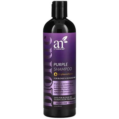 Купить Artnaturals Purple Shampoo, для блондина и обесцвеченных волос, 355 мл (12 жидк. Унций)