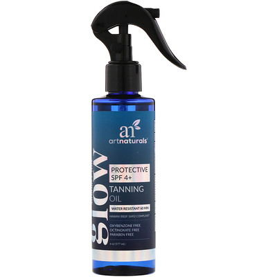 Artnaturals Glow, Tanning Oil, Protective SPF 4+, 6 oz (177 ml)