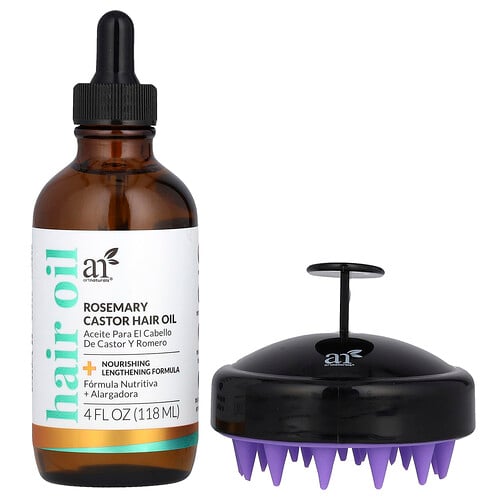 Artnaturals Hair Growth Kit, Rosemary + Castor Oil , 2 Piece Kit