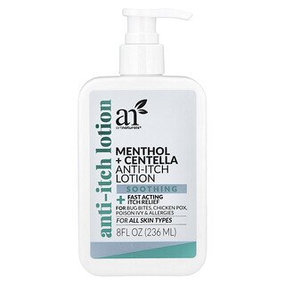artnaturals, Loción antipicazón con mentol y Centella, Para todo tipo de piel, 236 ml (8 oz. líq.)