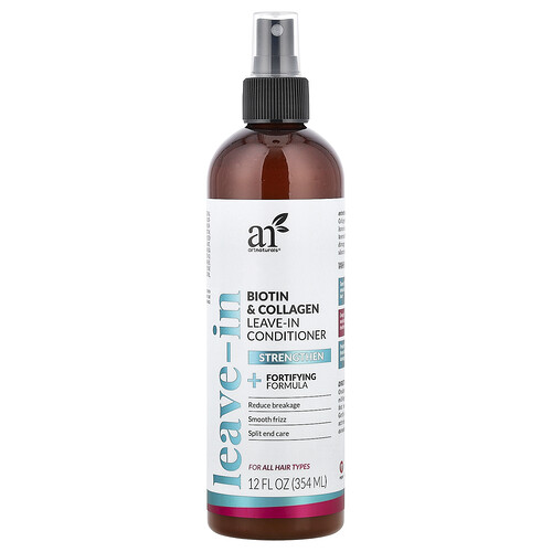 Artnaturals Biotin & Collagen Leave-In Conditioner, For All Hair Types, 12 fl oz (354 ml)