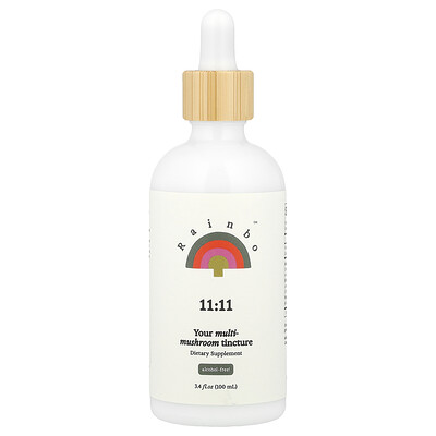 Rainbo  11:11 Multi-Mushroom Tincture  Alcohol-Free  3.4 fl oz (100 ml)