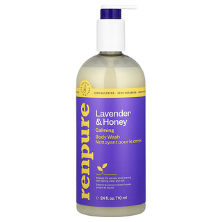 Renpure, Jabón líquido calmante para el cuerpo, Lavanda y miel, 710 ml (24 oz. líq.)