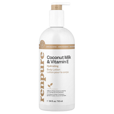 Renpure, Hydrating Body Lotion, Coconut Milk & Vitamin E, 24 fl oz (710 ml)
