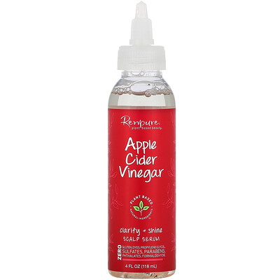 Renpure яблочный уксус, сыворотка для кожи головы, 118мл (4унции)