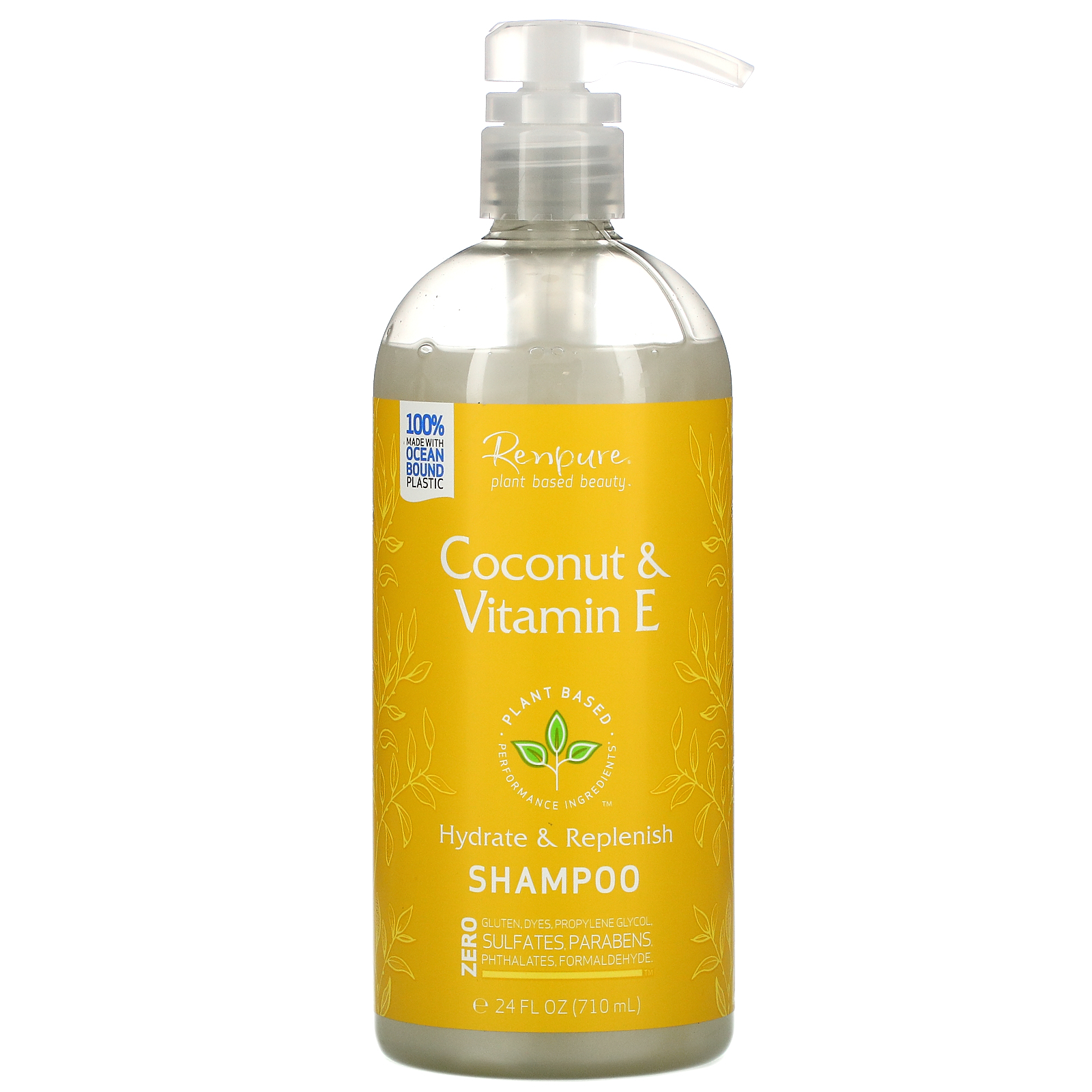 Renpure, Coconut & Vitamin E Shampoo, 24 fl oz (710 ml) iHerb