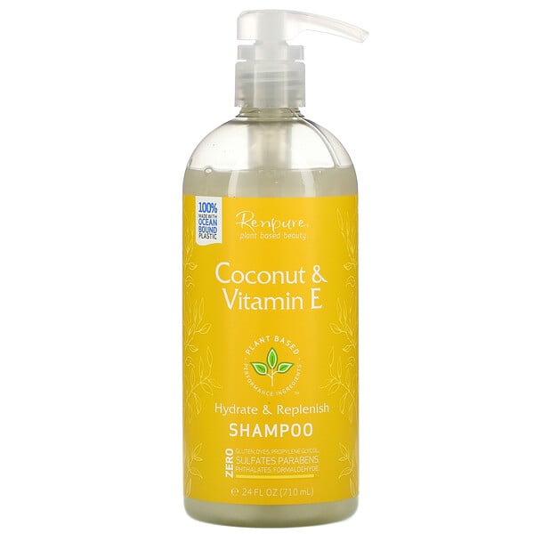 Coconut & Vitamin E Shampoo, 24 fl oz (710 ml)