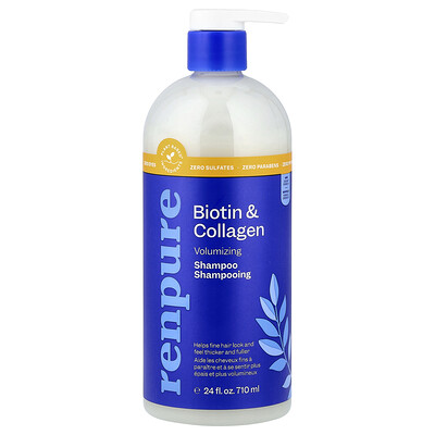 Renpure, Champú voluminizador, Biotina y colágeno, 710 ml (24 oz. líq.)