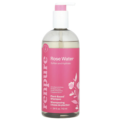 Renpure  Plant-Based Shampoo  Rose Water  24 fl oz (710 ml)