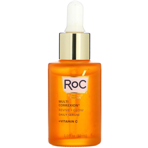 RoC, Multi Correxion, Revive + Glow, Daily Serum + Vitamin C, 1 fl oz ...