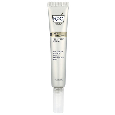RoC  Derm Correxion®  Fill + Treat Serum  Advanced Retinol & Triple Hyaluronic Acid  0.5 fl oz (15 ml)