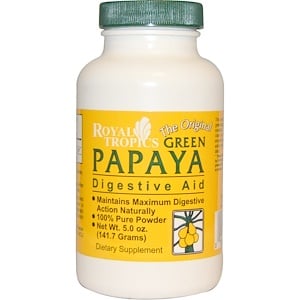 Отзывы о Роял Тропикс, The Original Green Papaya, Digestive Aid, 5.0 oz (141.7 g)