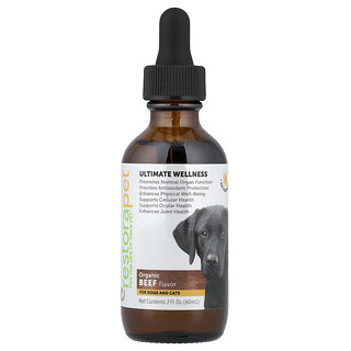 RestoraPet, Ultimate Wellness, For Dogs and Cats, Organic Beef, 2 fl oz (60 ml)