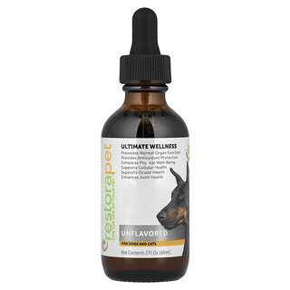 RestoraPet, Ultimate Wellness, För hundar och katter, Osmaksatt, 60 ml