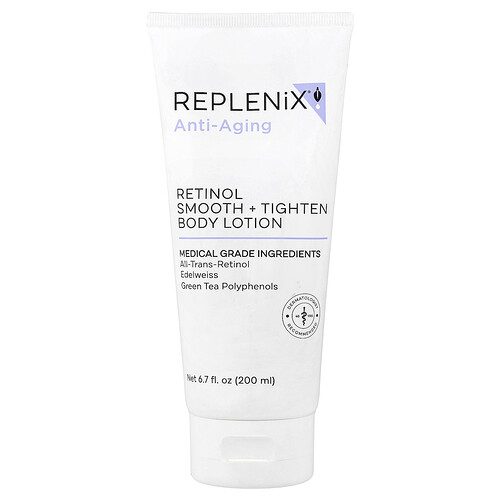 Replenix, Anti-Aging, Retinol Smooth + Tighten Body Lotion, Anti-Aging, Retinol Smooth + Tighten Body Lotion, glättende und straffende Körperlotion mit Retinol, 200 ml (6,7 fl. oz.)