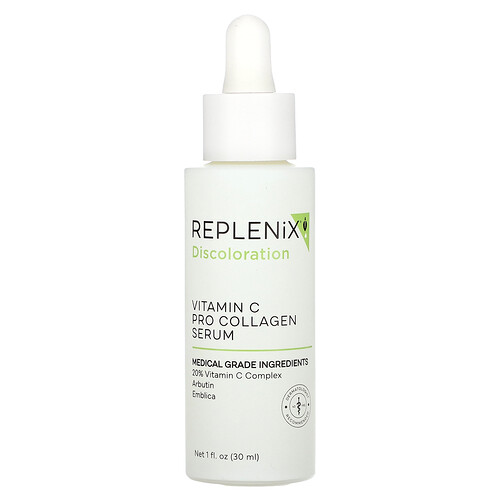 Replenix, Discoloration, Vitamin C Pro Collagen Serum, Serum gegen Verfärbungen, Vitamin C und Pro-Kollagen-Serum, ohne Duftstoffe, 30 ml (1 fl. oz.)