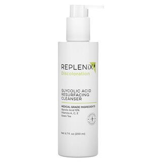 Replenix, Discoloration, 글리콜산 리서피싱 클렌저, 200ml(6.7fl oz)