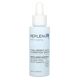 Replenix, Anti-Aging, Hyaluronic Acid Hydration Serum, Fragrance Free, 1 fl oz (30 ml)