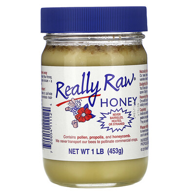 Really Raw Honey Мед, 453 г (1 фунт)
