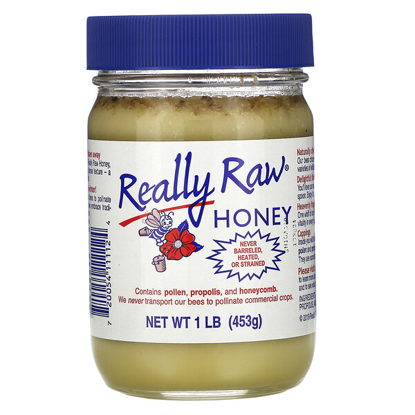 Really Raw Honey, ハチミツ、453g（1ポンド）