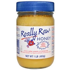 Купить Really Raw Honey, Мед, 1 фунт (453 г)  на IHerb