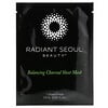 Radiant Seoul, 木炭平衡美容面膜，1 片裝面膜，0.85 盎司（25 毫升）