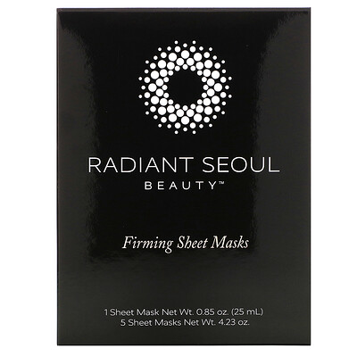 Radiant Seoul повышающая упругость тканевая маска, 5 шт. по 25 мл (0,85 унции)