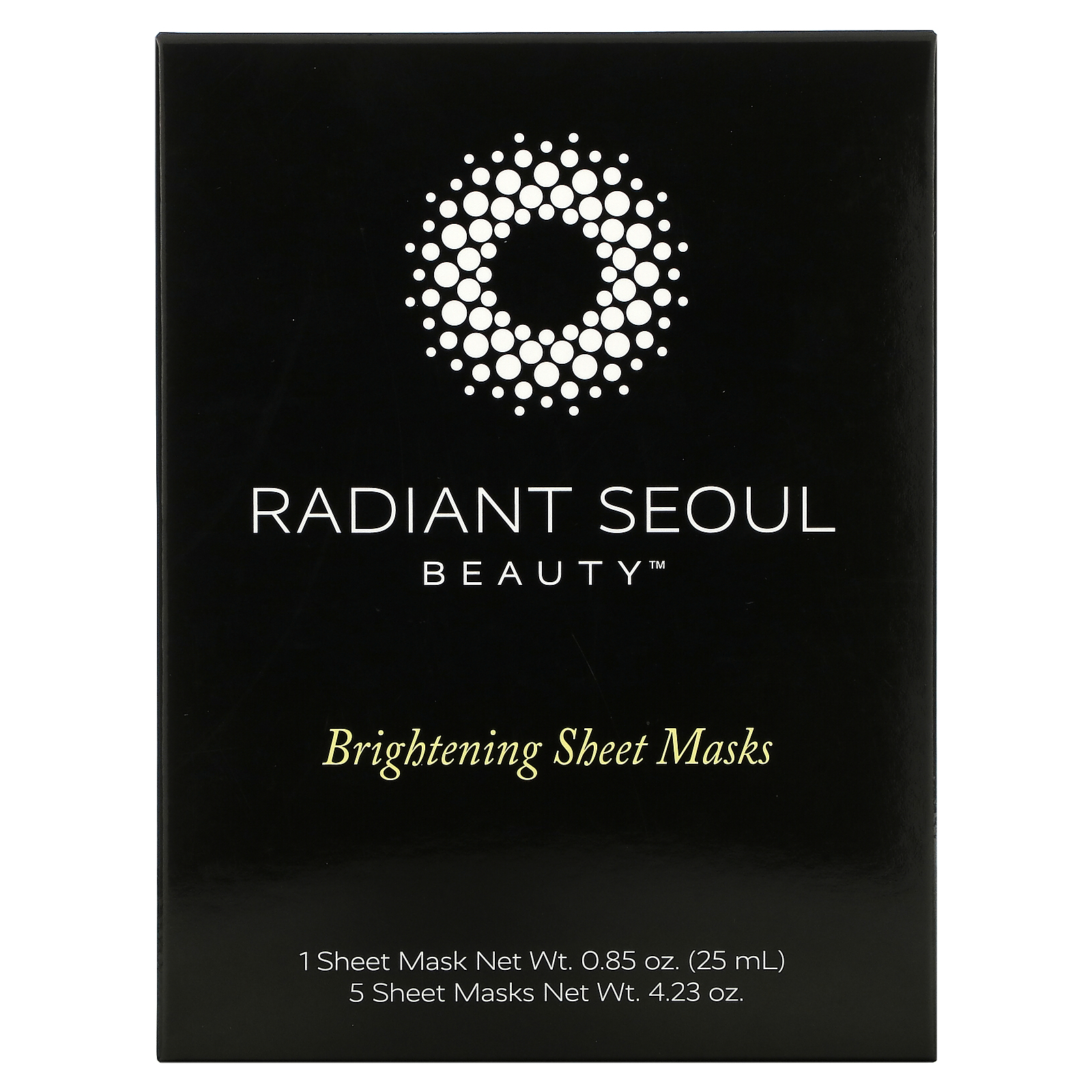 Radiant 新作通販 最大58%OFFクーポン Seoul ブライトニングシートマスク 0.85オンス 各25ml シートマスク5枚