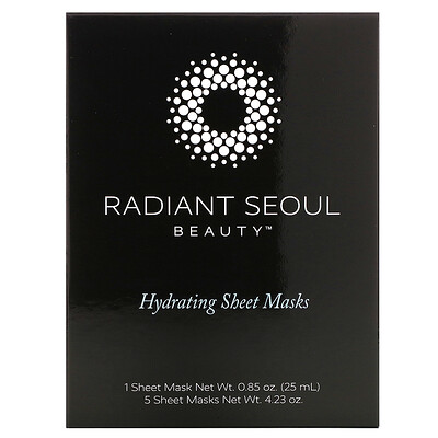 Radiant Seoul увлажняющая тканевая маска, 5 шт. по 25 мл (0,85 унции)
