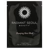 Radiant Seoul, แผ่นมาสก์บำรุงผิวให้อิ่มฟู บรรจุ 1 แผ่น ขนาด 0.85 ออนซ์ (25 มล.)
