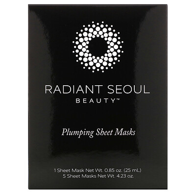 Radiant Seoul придающая объем тканевая маска, 5 шт. по 25 мл (0,85 унции)