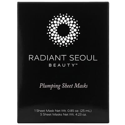 

Radiant Seoul Plumping Beauty Sheet Mask 5 Sheet Masks 0.85 oz (25 ml) Each