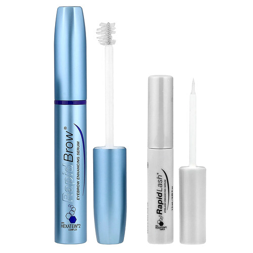 RapidLash, IconicDuo, Eyelash & Eyebrow Enhancing Serums, 2-teiliges Set