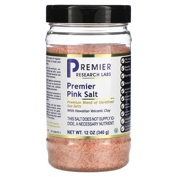 Розовая соль Premier, 340 г (12 унций)